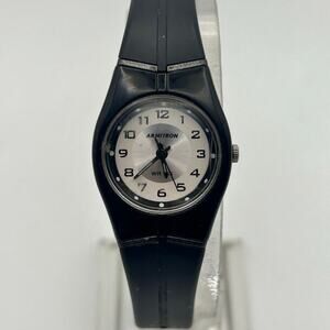 Armitron Pro Sports Stainless Steel WR 22mm Women’s  Analog Watch – Black